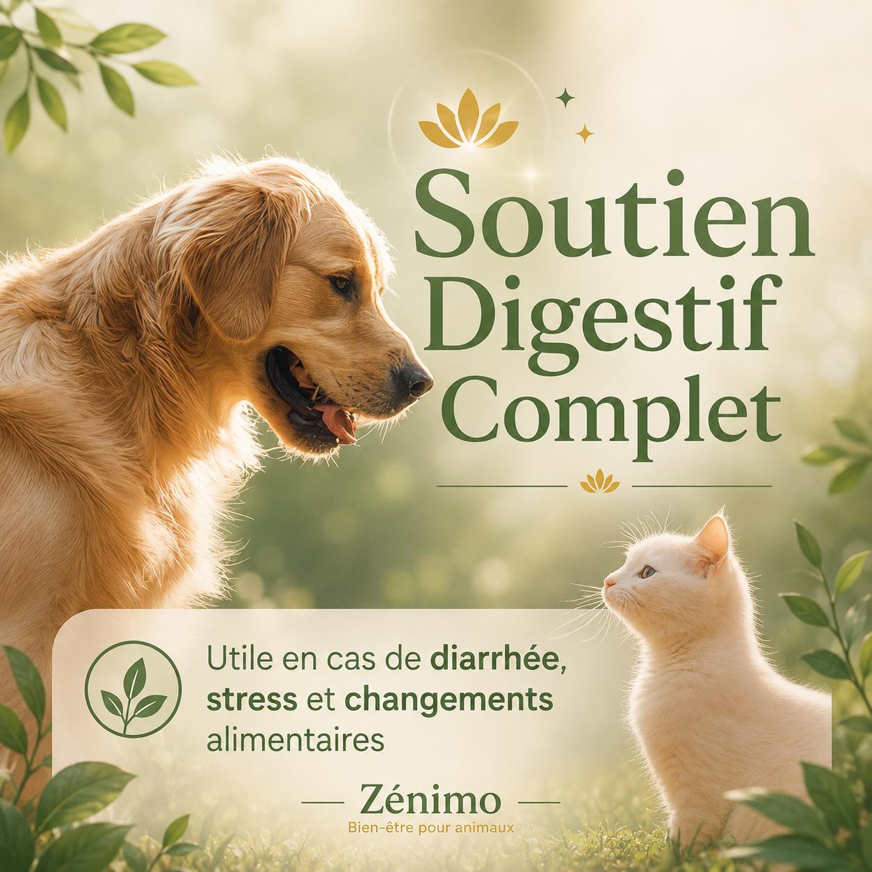 Probiotiques Zénimo — Ferments Lactiques pour Chien & Chat | 120 Comprimés (4 mois)